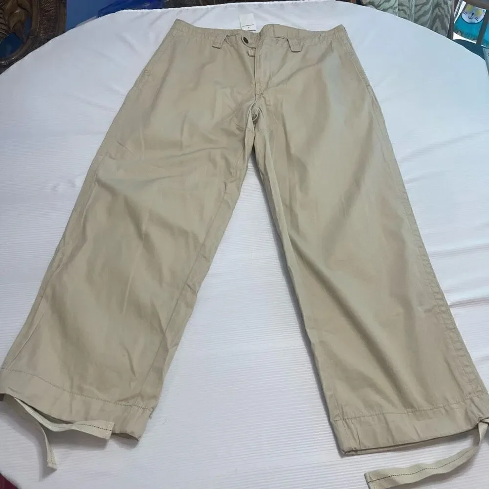 NWT Polo Ralph Lauren Spring Beige Vintage Varsity Chino Pants Size 36 X 29 New